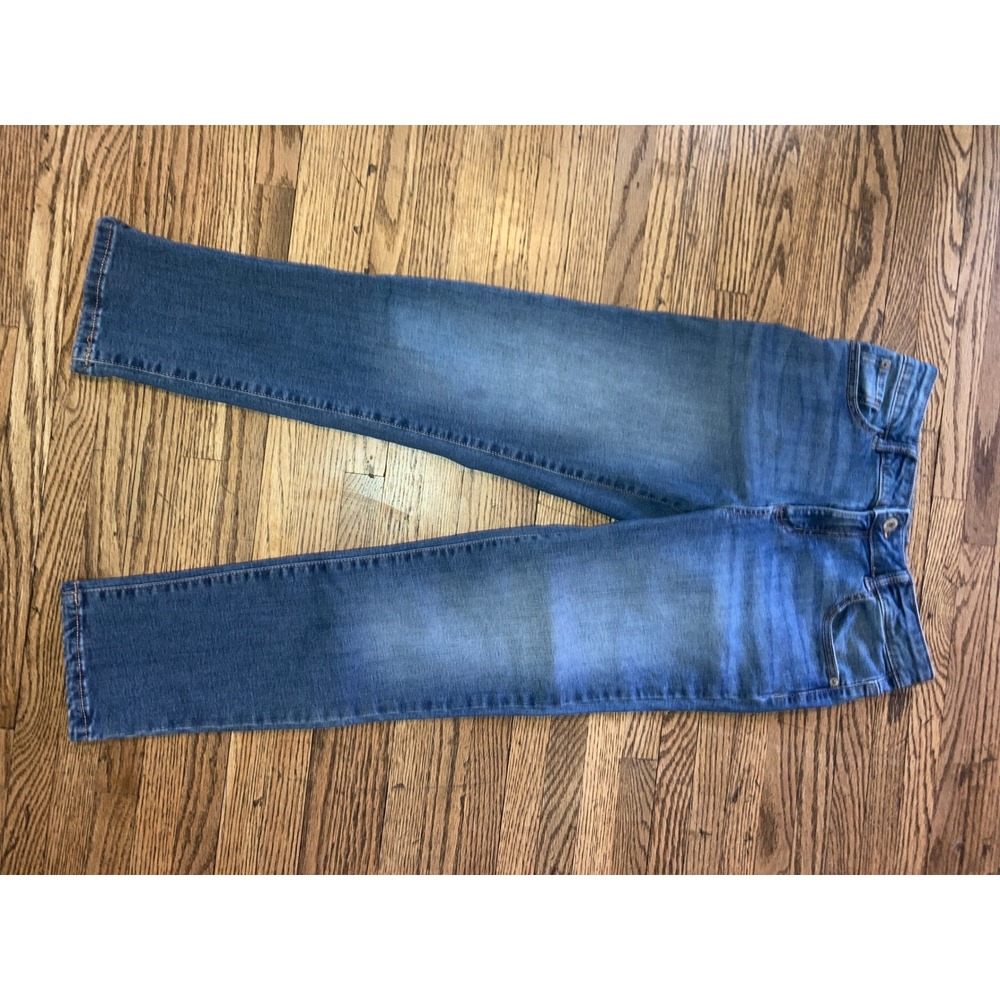 Thereabouts Girls Blue Straight Leg Denim Jeans Size 12 Adjustable Waist